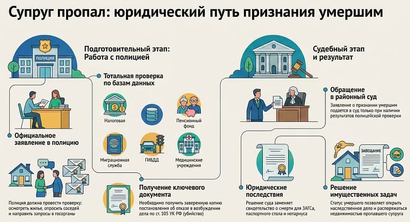 СУПРУГ ПРОПАЛ – КАК РАЗВЕСТИСЬ?